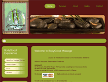 Tablet Screenshot of bodygoodmassage.net